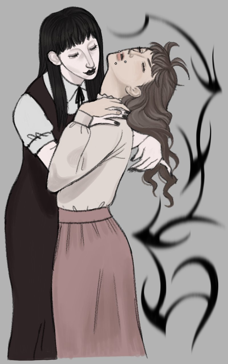 samarie and marina domek (fear and hunger termina) drawn by yolkqu