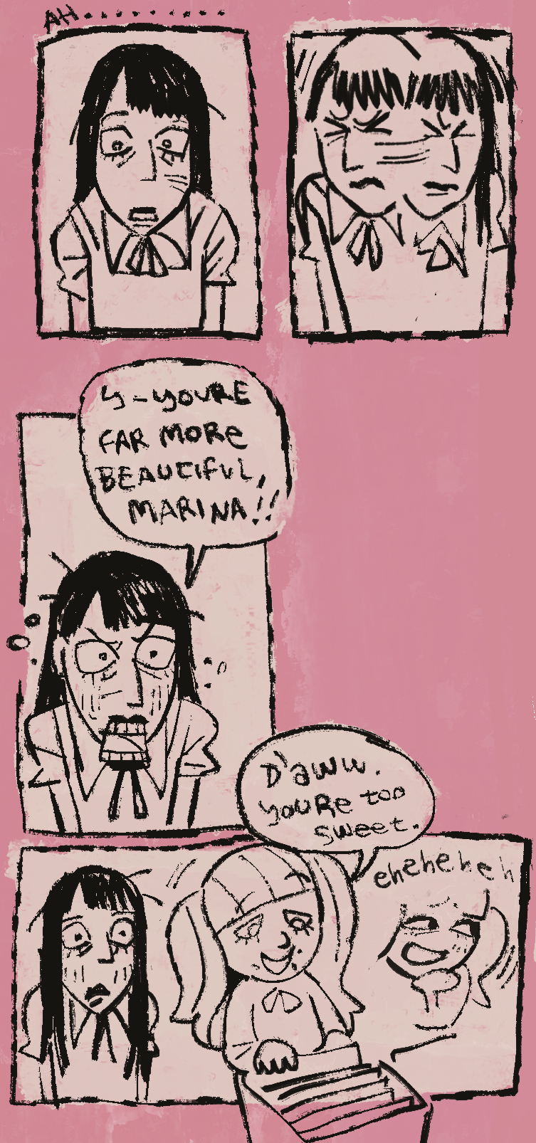 samarie and marina domek (fear and hunger termina) drawn by wombrion