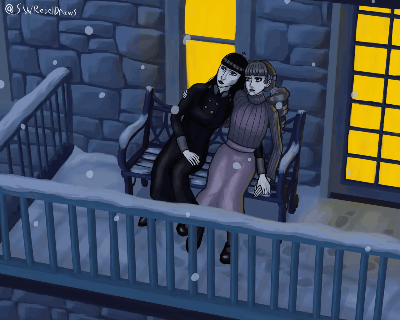 samarie and marina domek (fear and hunger termina) drawn by swrebel87
