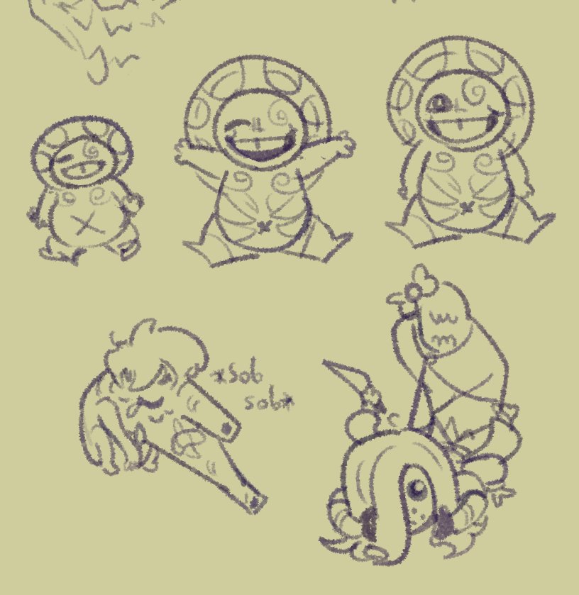 dysmorphia, cocoon, and weeping scope (fear and hunger termina) drawn by chakadonb