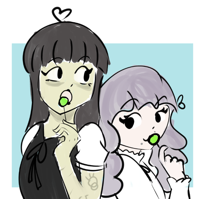 samarie and marina domek (fear and hunger termina) drawn by volcam