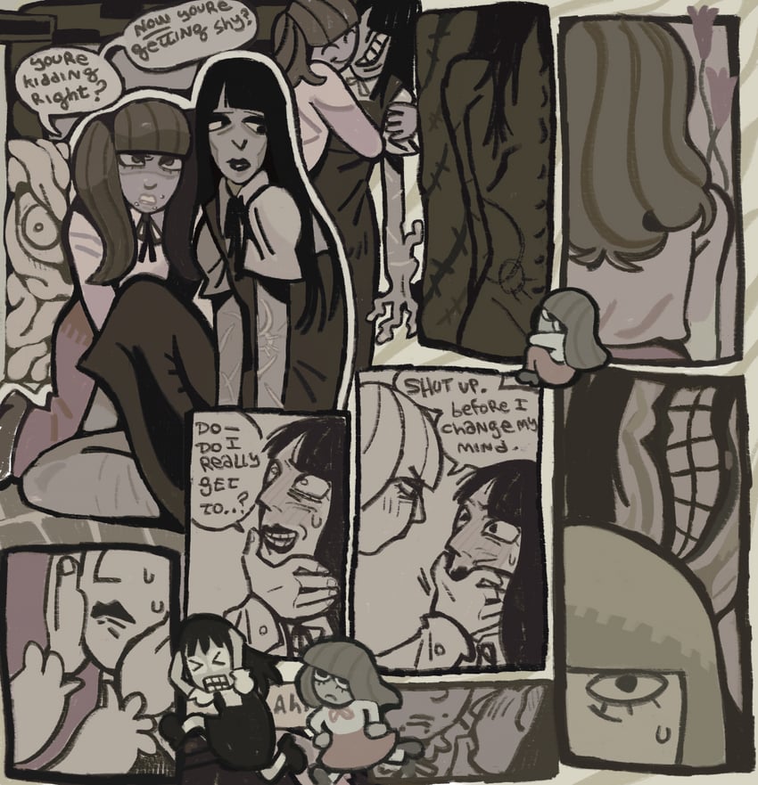 samarie and marina domek (fear and hunger termina) drawn by wombrion