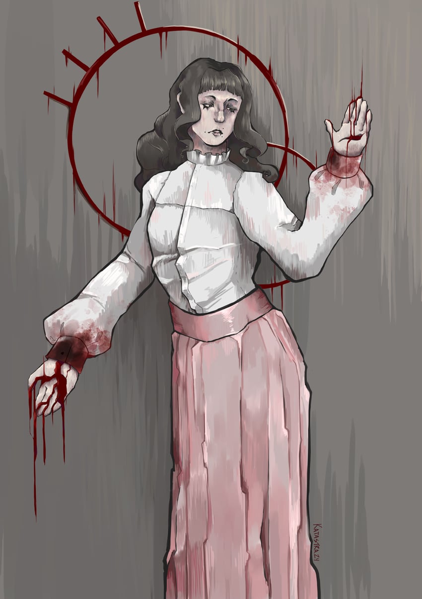 marina domek (fear and hunger termina) drawn by katastraa