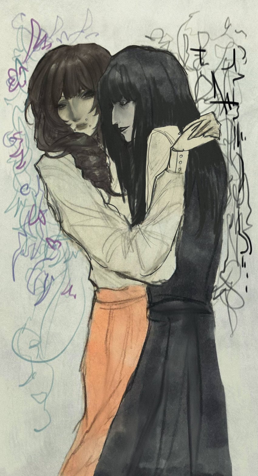 samarie and marina domek (fear and hunger termina) drawn by morican