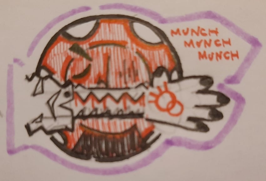 dysmorphia (fear and hunger termina) drawn by maryhatestwt