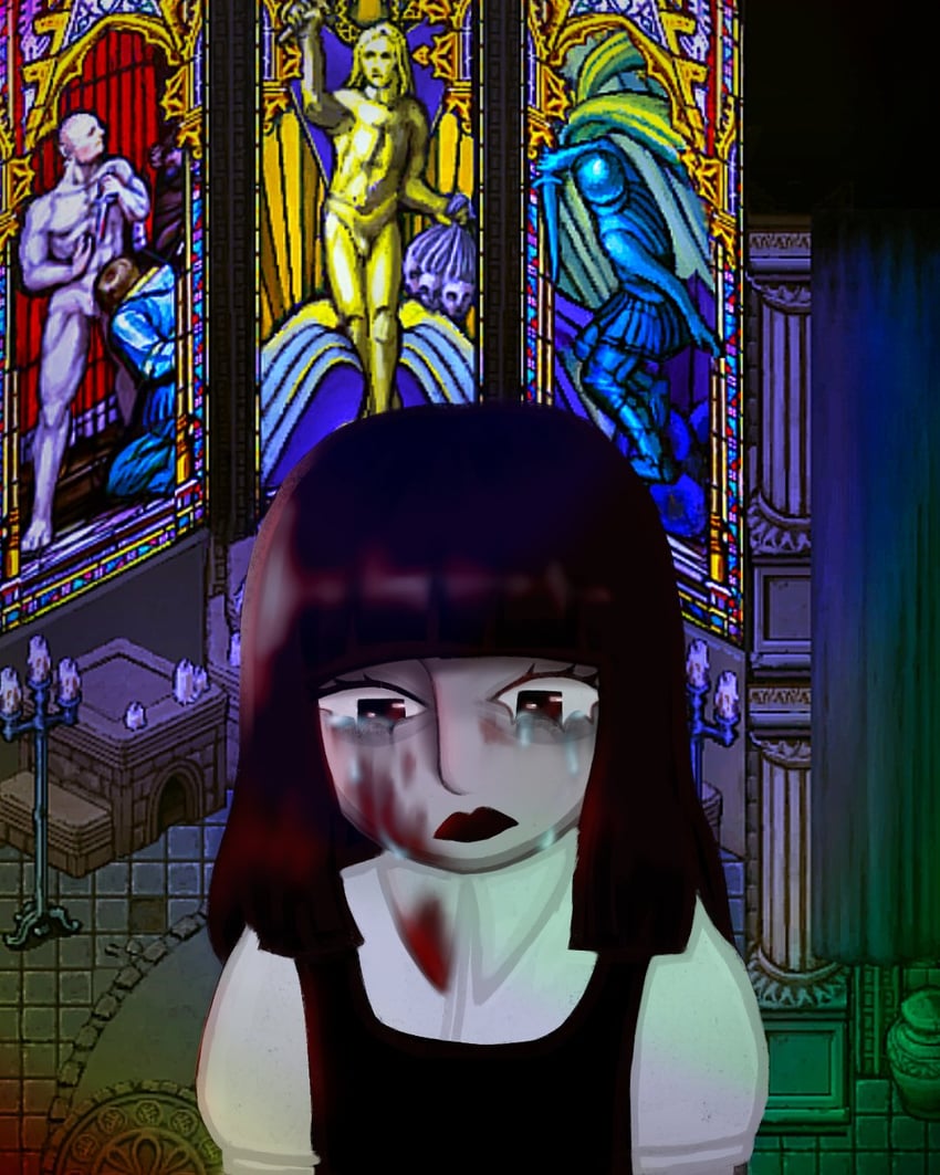 samarie and marina domek (fear and hunger termina) drawn by samariekissme
