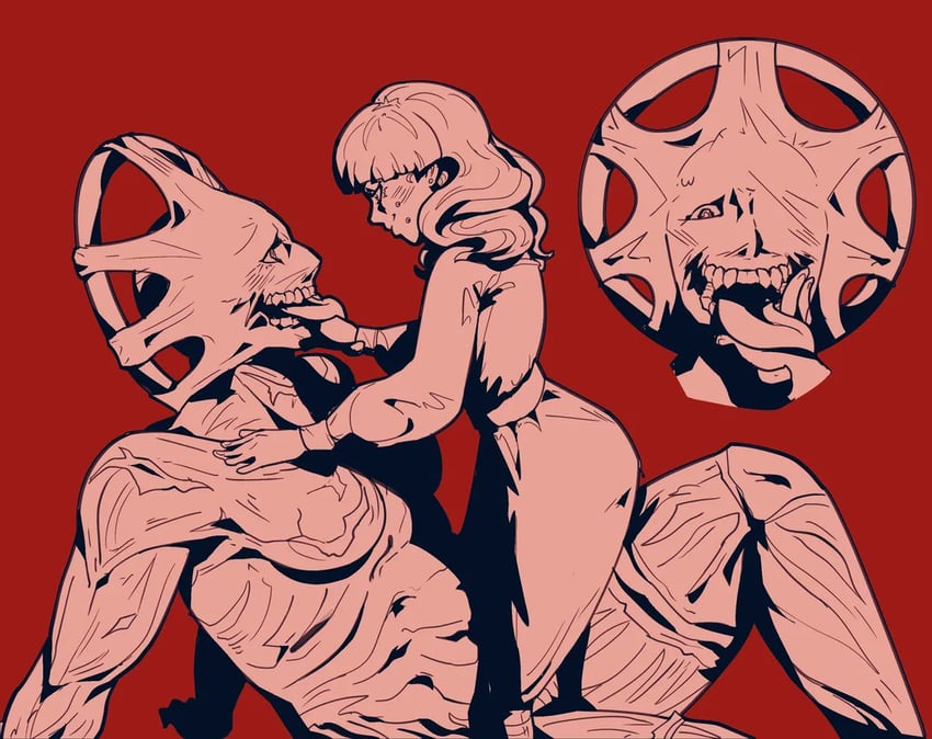 marina domek and dysmorphia (fear and hunger termina) drawn by chakadonb