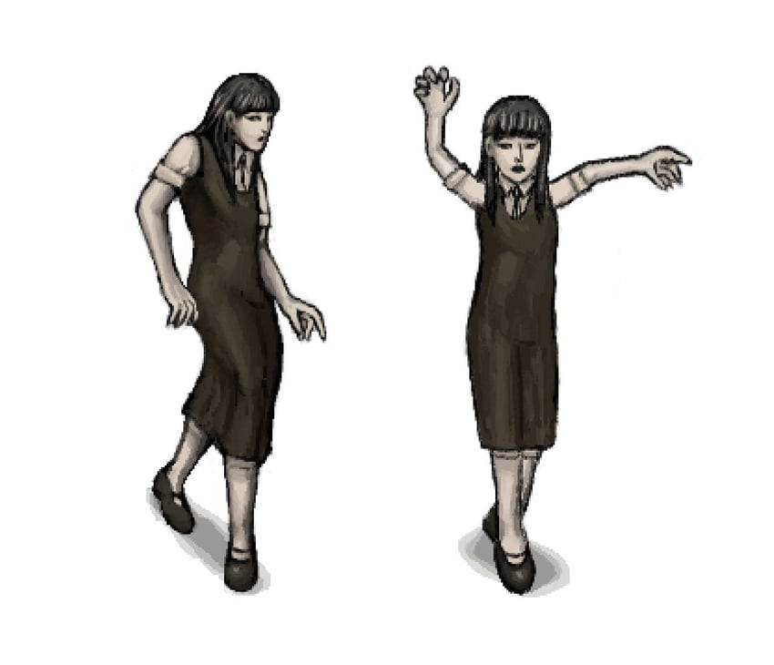 samarie and dysmorphia (fear and hunger termina) drawn by ventressluvr