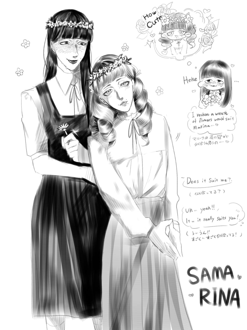 samarie and marina domek (fear and hunger termina) drawn by yomine_1008