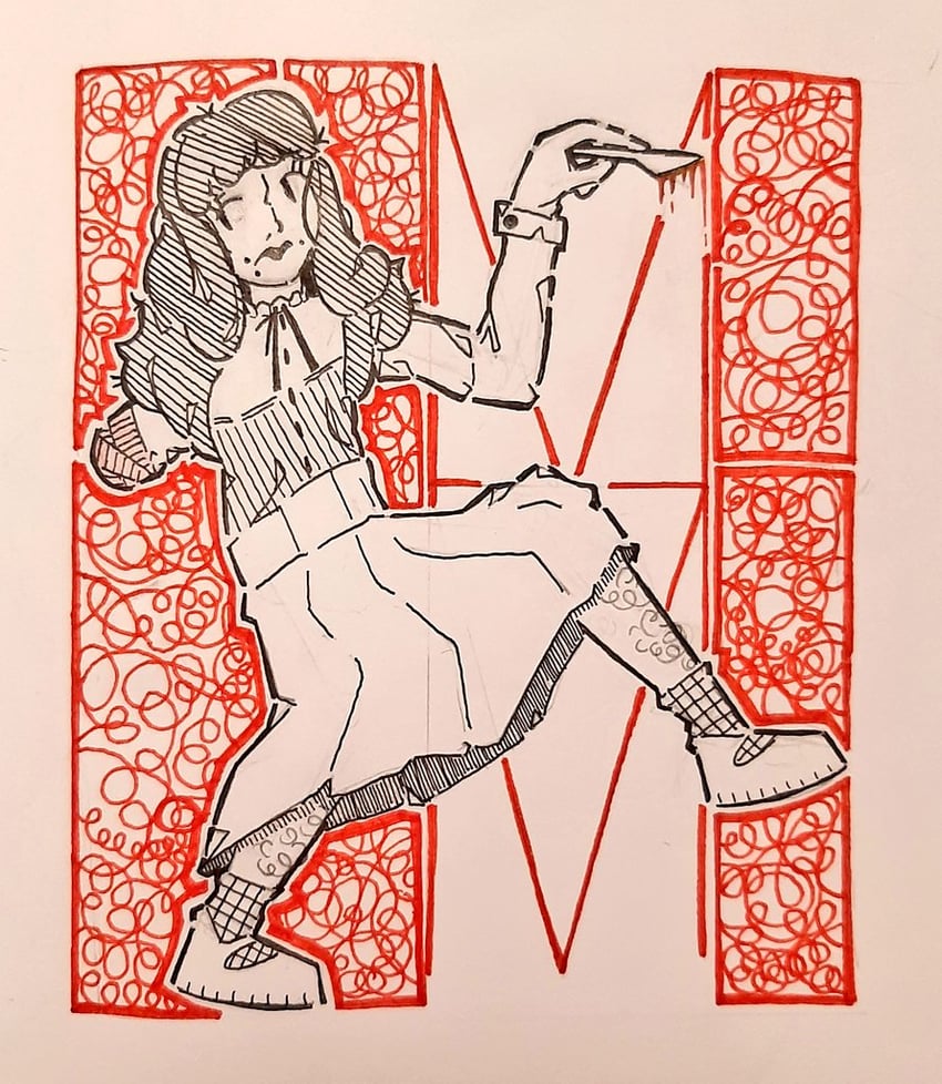 marina domek (fear and hunger termina) drawn by maryhatestwt