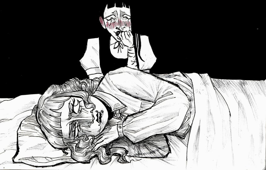 samarie and marina domek (fear and hunger termina) drawn by citricperfume