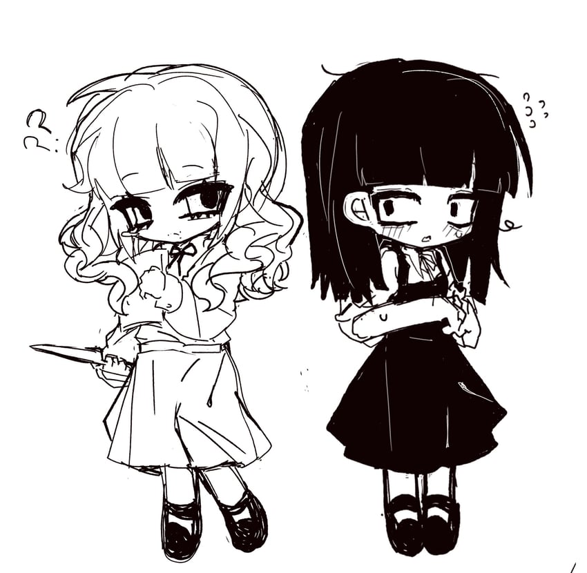 samarie and marina domek (fear and hunger termina) drawn by e3e3e3eee1989