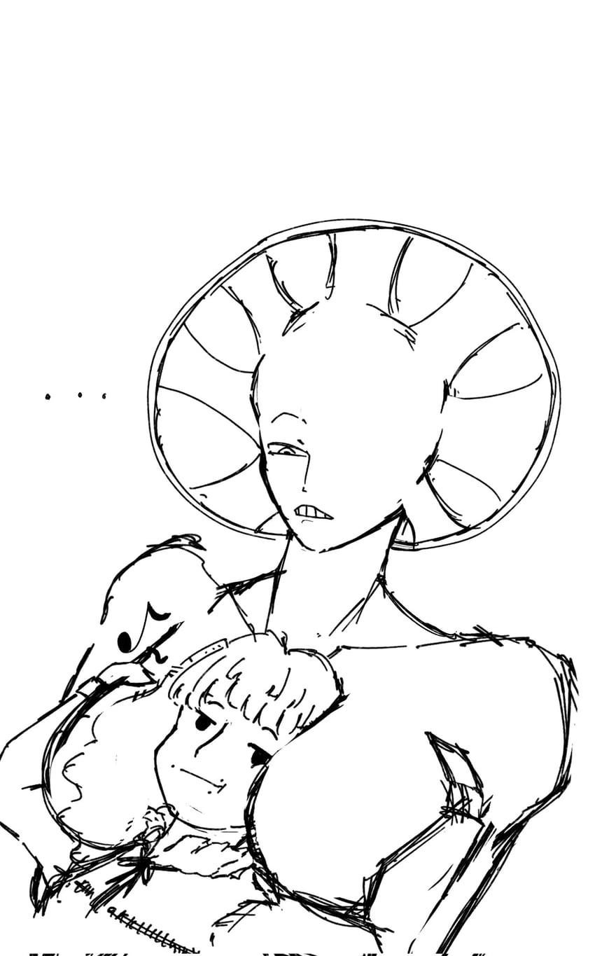 marina domek and dysmorphia (fear and hunger termina) drawn by ingr