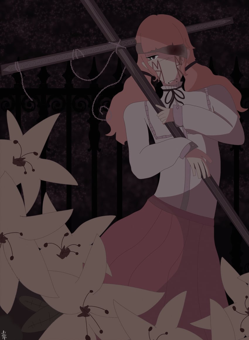 marina domek (fear and hunger termina) drawn by cosmiicvee