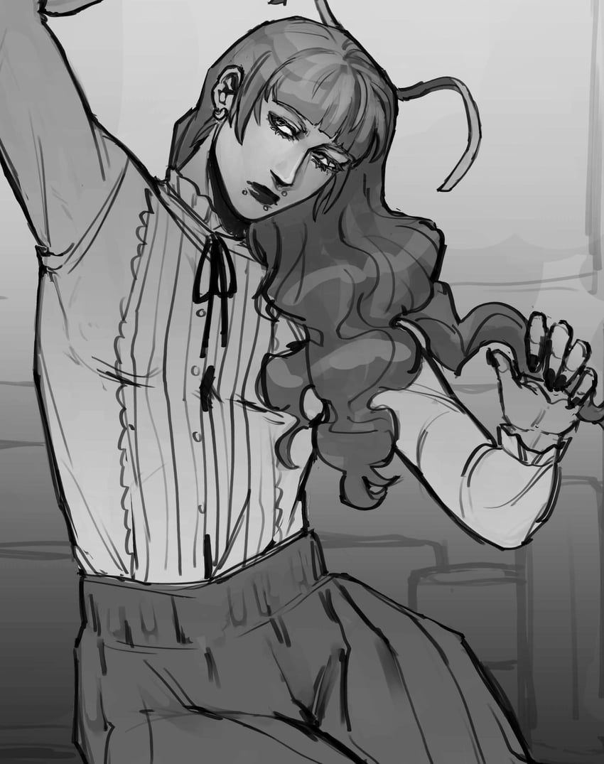 marina domek and dysmorphia (fear and hunger termina) drawn by uio590