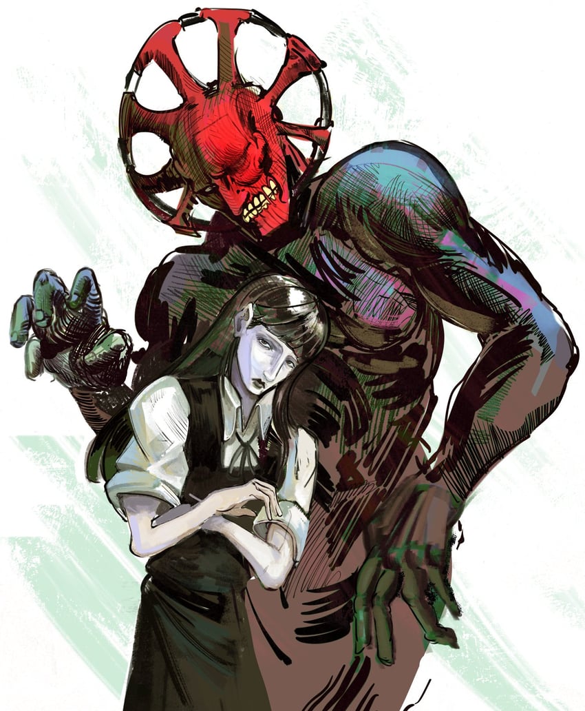 samarie and dysmorphia (fear and hunger termina) drawn by 7ggforp