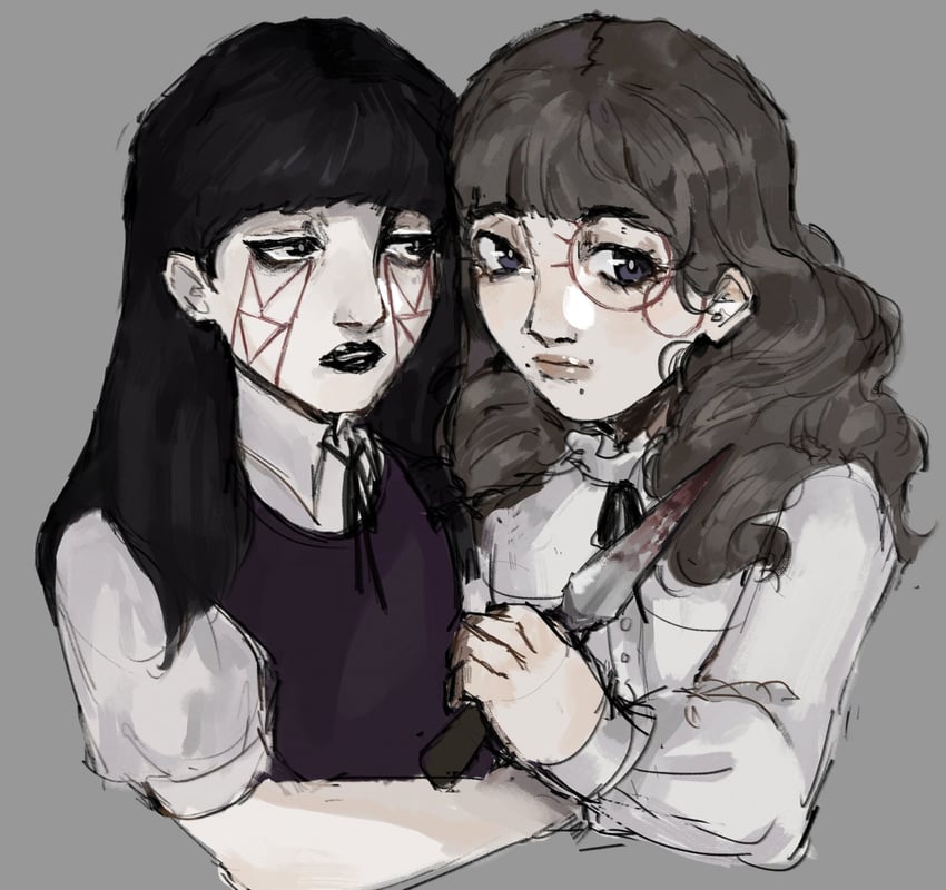 samarie and marina domek (fear and hunger termina) drawn by hi_masos