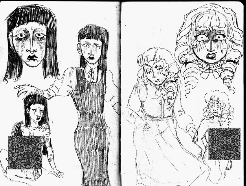 samarie and marina domek (fear and hunger termina) drawn by citricperfume
