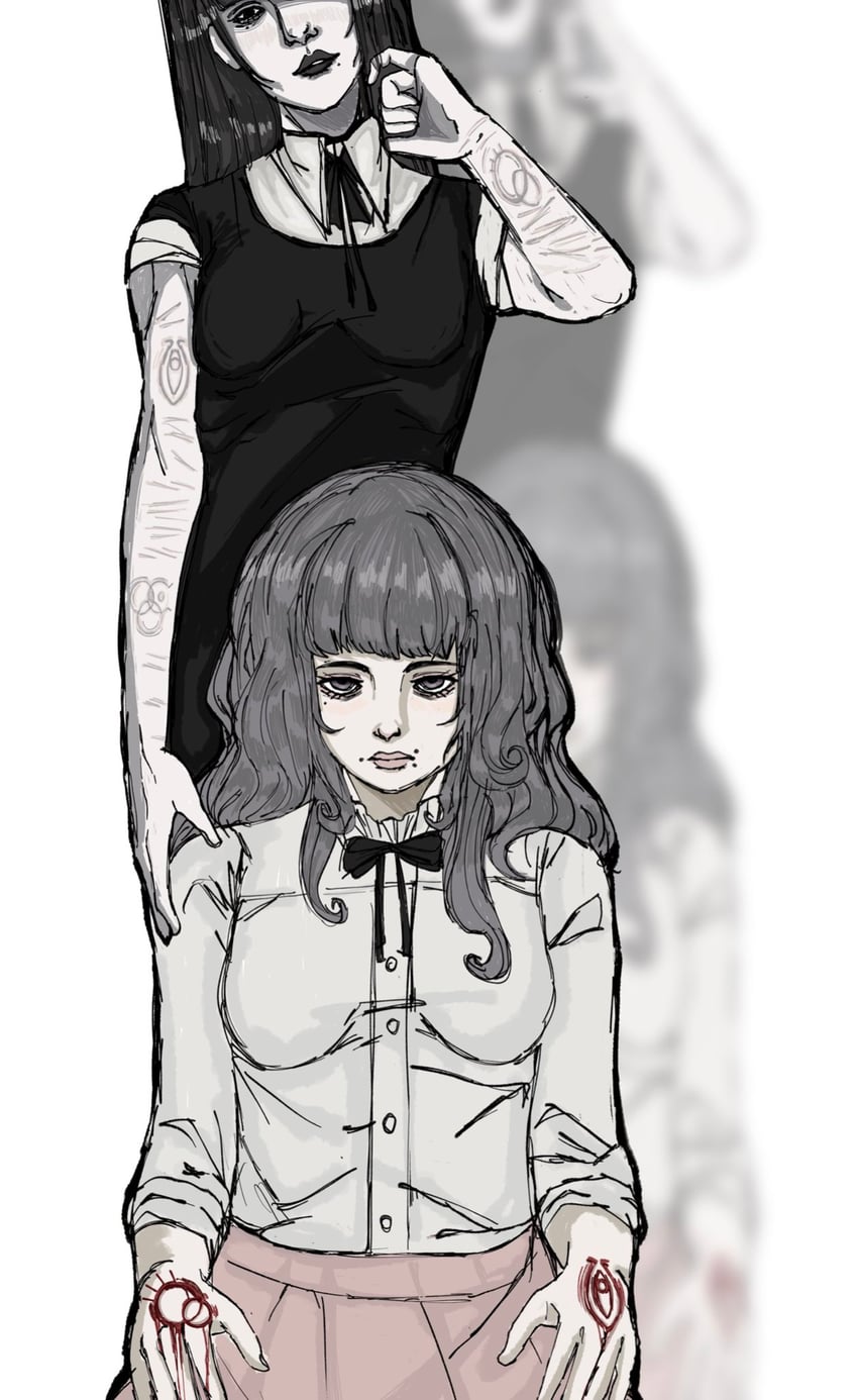 samarie and marina domek (fear and hunger termina) drawn by bananarimibun