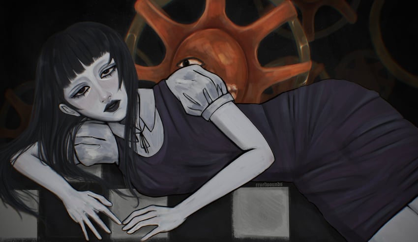 samarie and dysmorphia (fear and hunger termina) drawn by cruelwounds