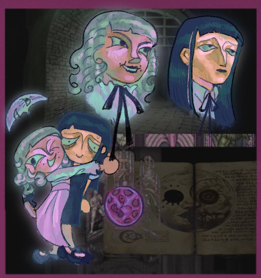 samarie, marina domek, and rher (fear and hunger termina) drawn by baroccosatani