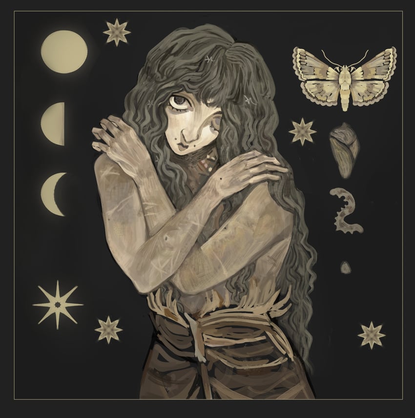 marina domek and cocoon (fear and hunger termina) drawn by milirine