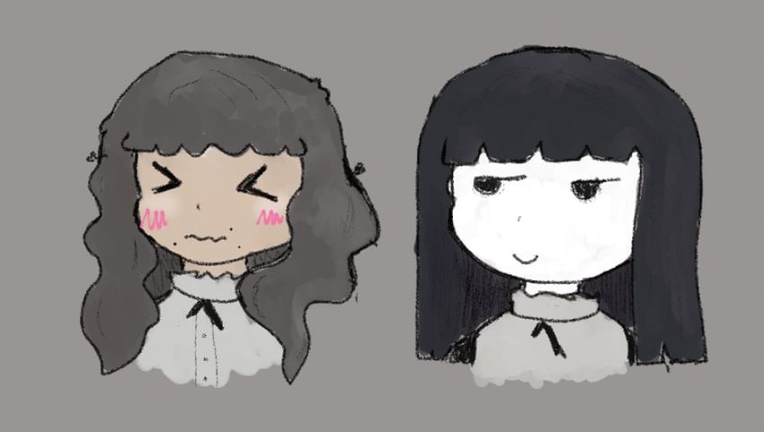 samarie and marina domek (fear and hunger termina) drawn by volcam