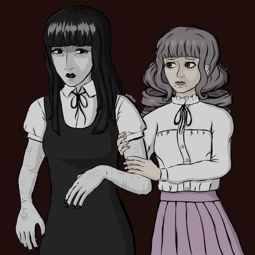 samarie and marina domek (fear and hunger termina) drawn by swrebel87