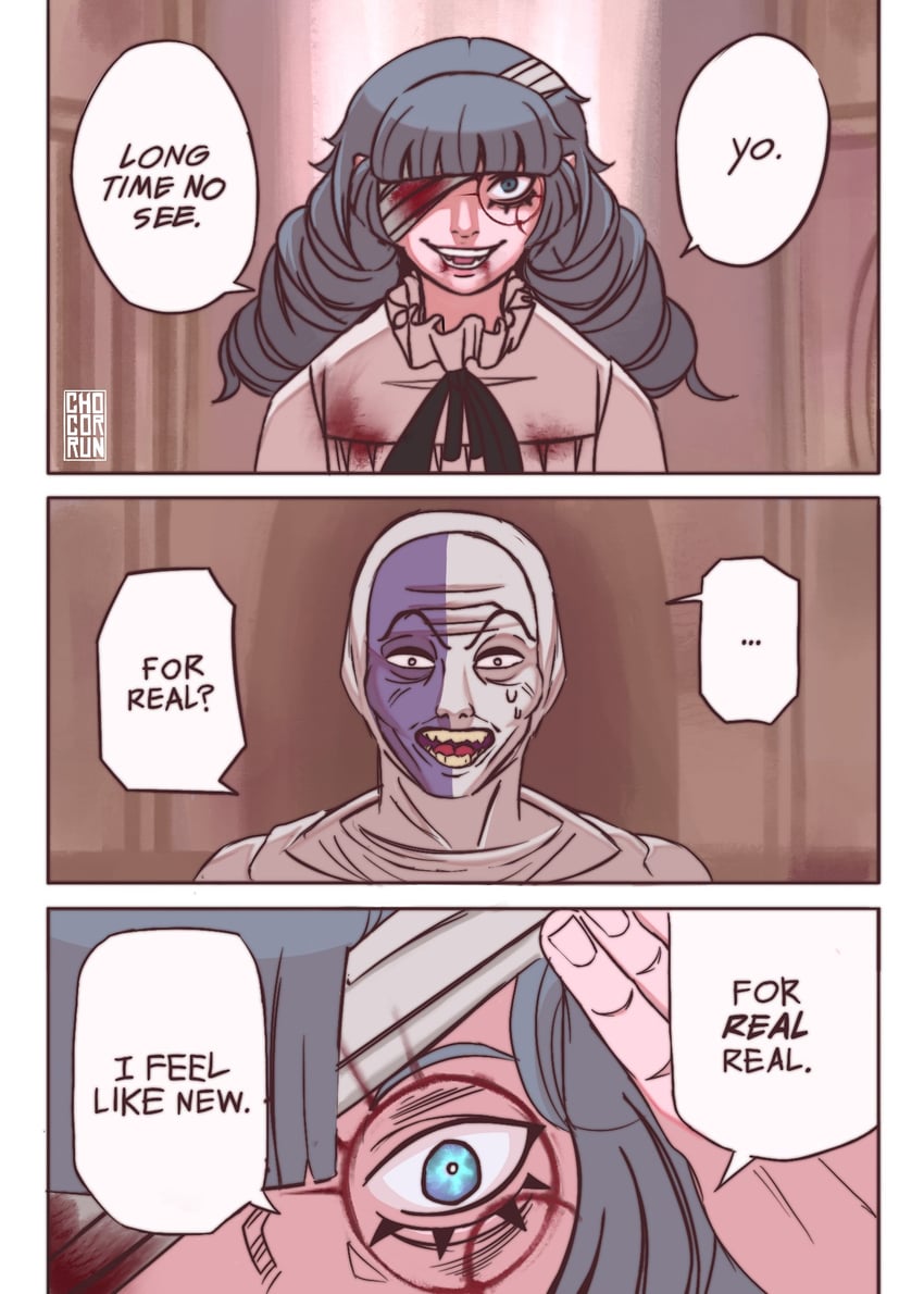 marina domek and needles (fear and hunger termina) drawn by chocorrun