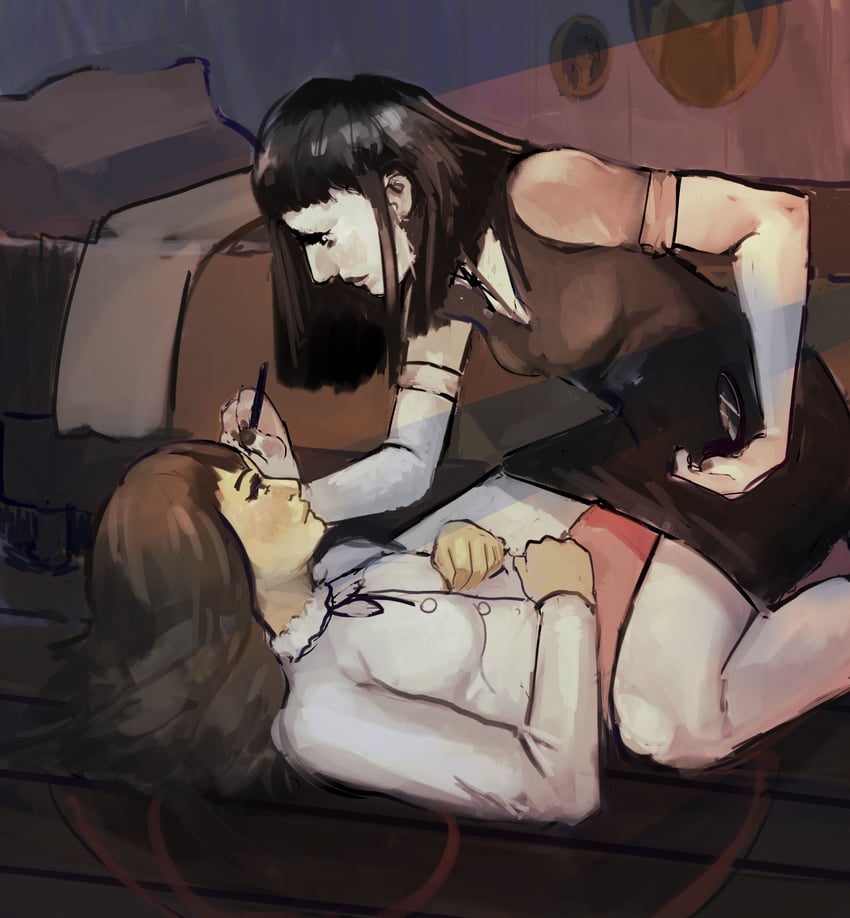 samarie and marina domek (fear and hunger termina) drawn by shiningmoon64