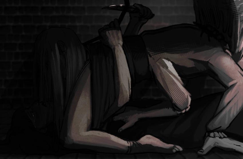 samarie and cocoon (fear and hunger termina) drawn by slither_pia