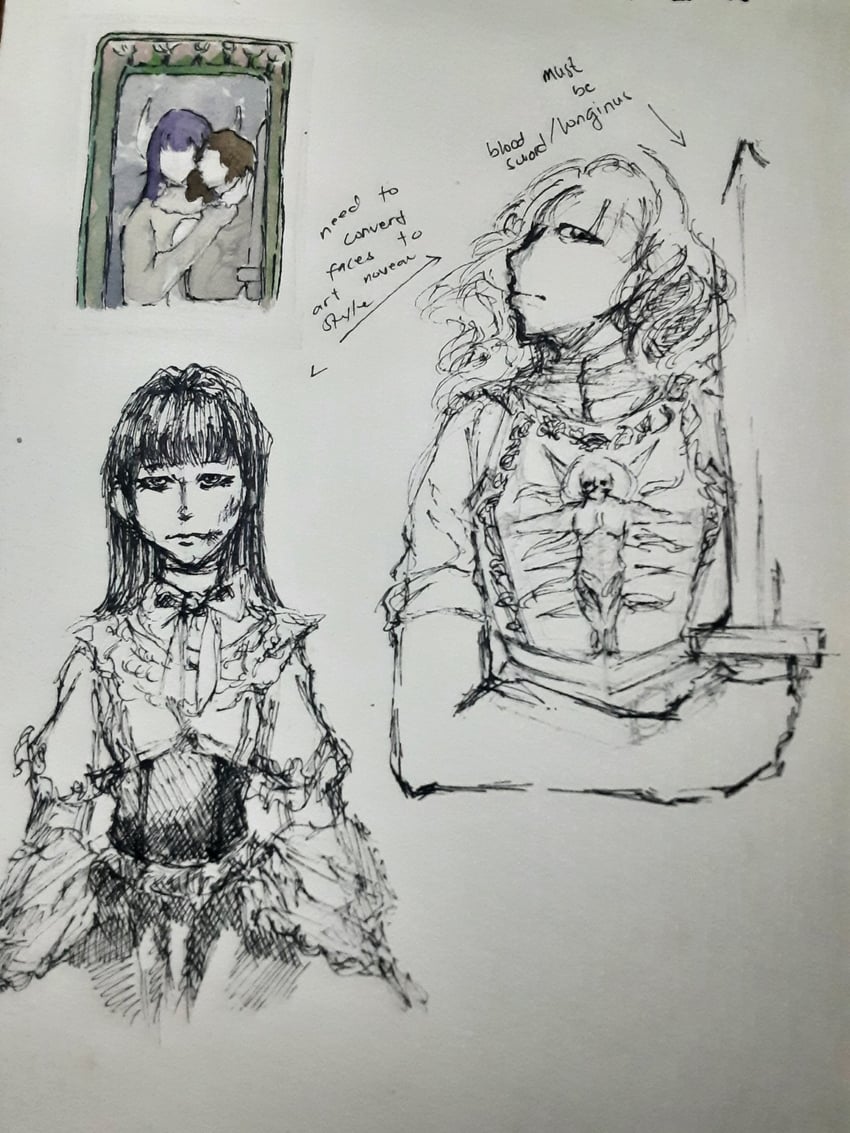 samarie and marina domek (fear and hunger termina) drawn by ingr