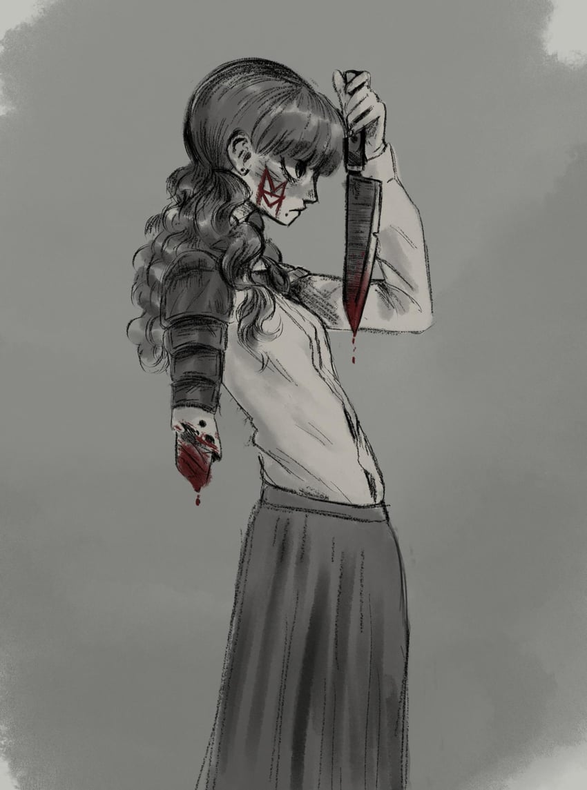 marina domek (fear and hunger termina) drawn by himecoisa