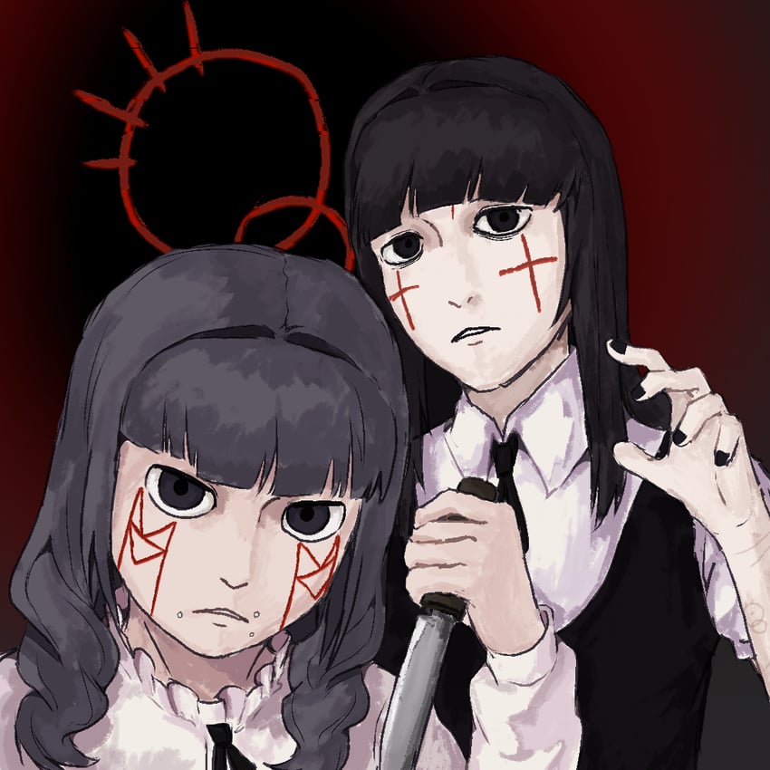 samarie and marina domek (fear and hunger termina) drawn by gokiburiiiii