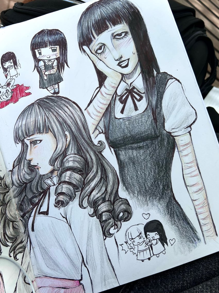 samarie and marina domek (fear and hunger termina) drawn by ikaricide