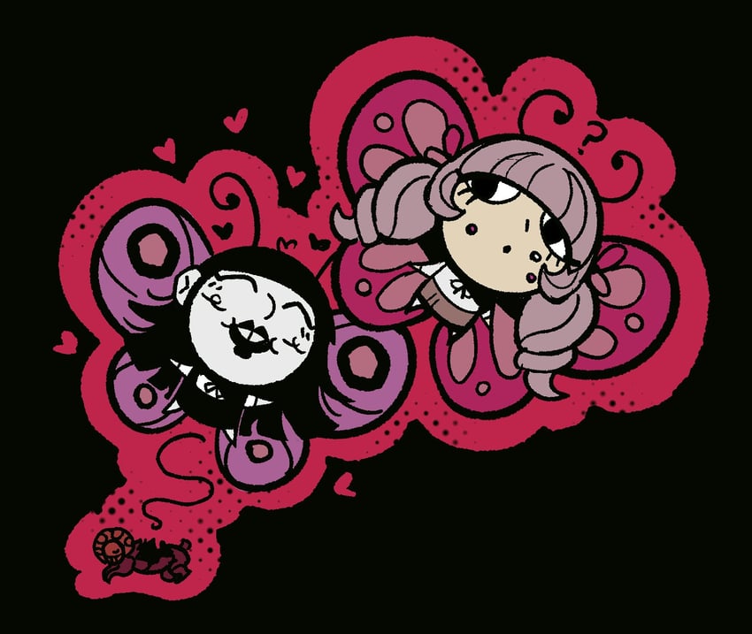 samarie, marina domek, and dysmorphia (fear and hunger termina) drawn by chakadonb