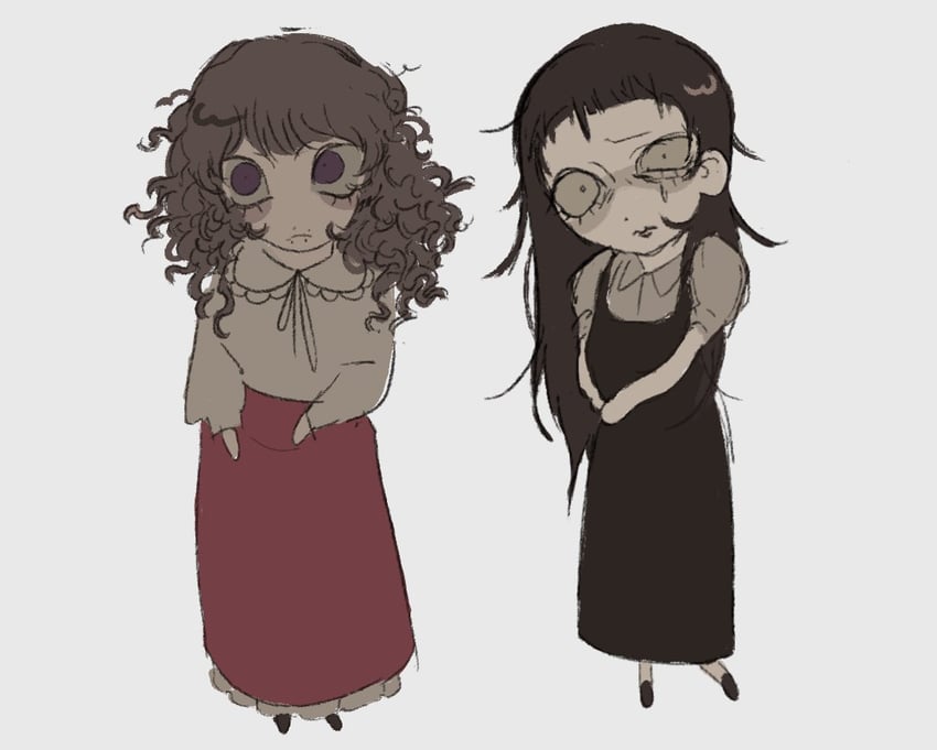 samarie and marina domek (fear and hunger termina) drawn by birdbone