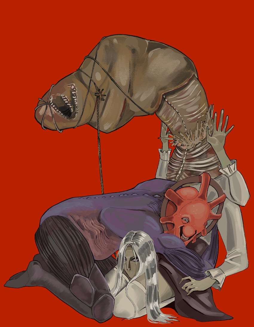 dysmorphia and cocoon (fear and hunger termina) drawn by ramen_broken