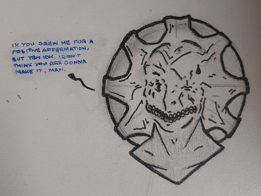 dysmorphia (fear and hunger termina) drawn by maryhatestwt