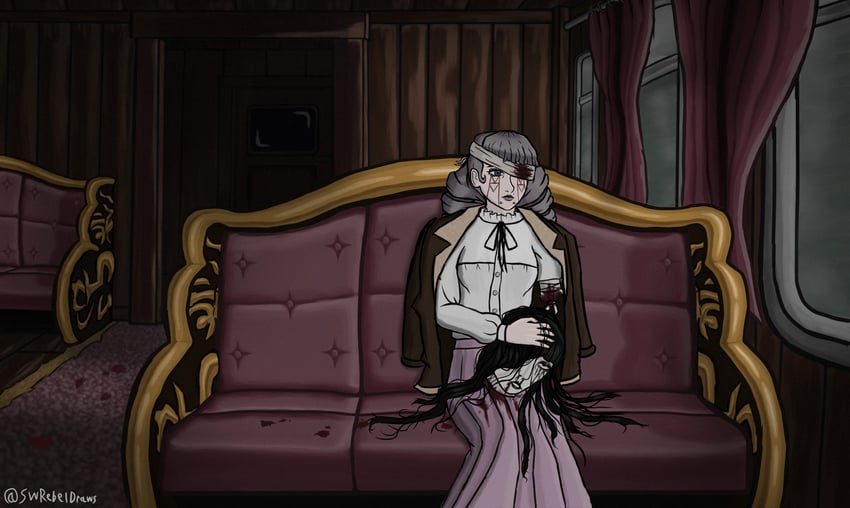 samarie and marina domek (fear and hunger termina) drawn by swrebel87