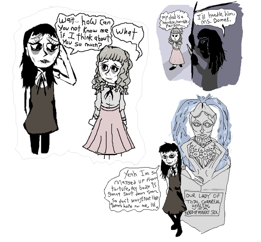 samarie and marina domek (fear and hunger termina) drawn by killer_the_cat
