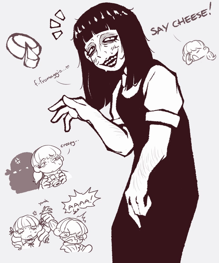 samarie, marina domek, and karin sauer (fear and hunger termina) drawn by bapobabingo