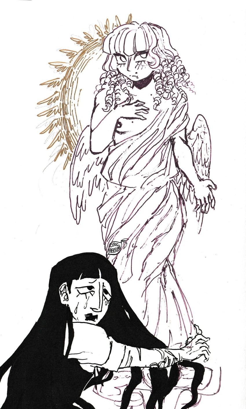 samarie and marina domek (fear and hunger termina) drawn by citricperfume