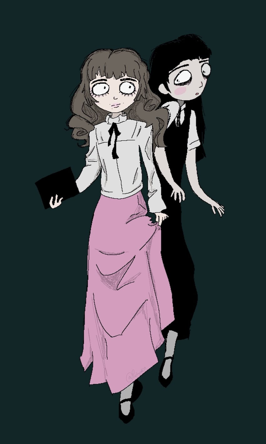 samarie and marina domek (fear and hunger termina) drawn by partywo1f