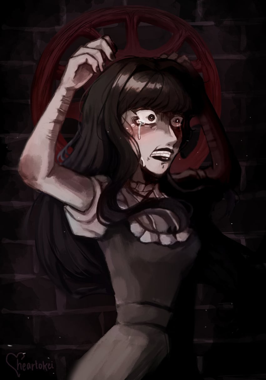 samarie and dysmorphia (fear and hunger termina) drawn by heartokei