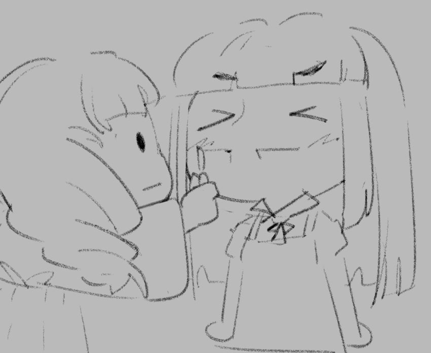 samarie and marina domek (fear and hunger termina) drawn by gazter