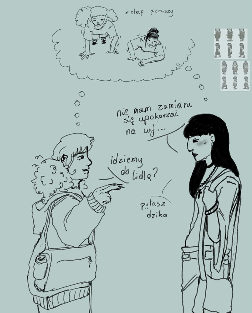 samarie and marina domek (fear and hunger termina) drawn by kleptogeek